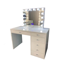 6 Drawer Vanity Table and Mirror (Regular Style) YX011-V